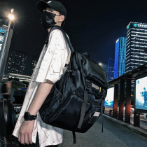 Double Shoulder Bag Men Tide Card Street European and American High School students Bag Original Juku Leisure Tooling Bag Large Capacity Travel Backpack