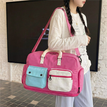 Large-capacity travel bag women's portable luggage bag short-distance business trip bag light storage travel boarding bag sports fitness bag