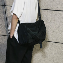 Trendwomen Ins Slanted Satchel for mens students Tide Cards Hip Hop 100 hitch a little satchel day Department casual single shoulder bag mens wave