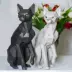 Khuôn giấy sáng tạo mèo không lông mèo mô hình 3D trang trí nhà handmade vật liệu tự làm gói vật liệu trang trí - Mô hình giấy