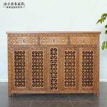 Southeast Asian style Thai side cabinet Bohemian CB429 Moroccan Indian furniture solid wood carved shoe cabinet