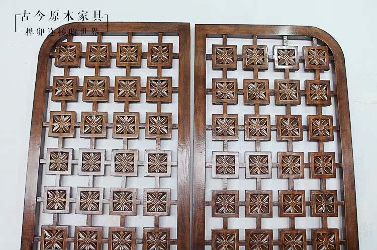 Màn hình phân vùng gỗ hoa Đông Nam Á màn hình phân vùng Thái Lan SC137 openwork chạm khắc phân vùng màn hình - Màn hình / Cửa sổ tấm bình phong