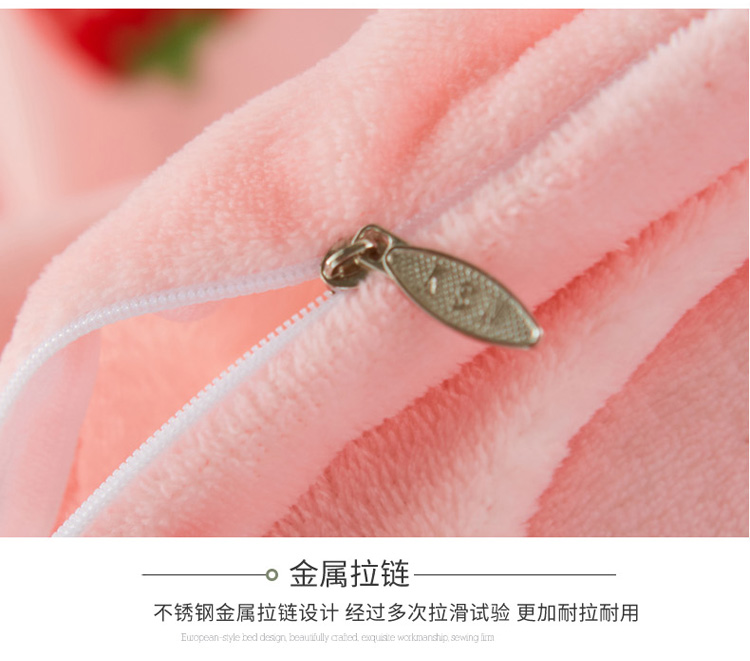 Mùa thu và mùa đông chăn nhung dày san hô bao gồm bốn bộ chăn ga gối nhung phong cách Hàn Quốc sang trọng 2.0 m quilt cover 1.8 chăn gối