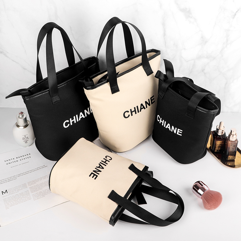 Simple Bucket Bag, Handbag, Casual Handbag, Lunch Bag, Japanese-Style Canvas Bag, Large Capacity, Small Size, Large Size, Portable