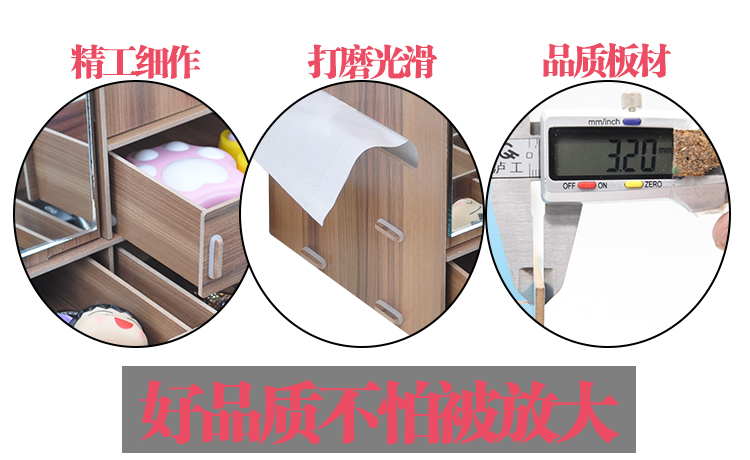 hộp nhựa trong suốt Hoa hồng gia đình lưu trữ dụng cụ hoàn thiện khay khay có nắp lưới màu xanh da trời lặt vặt da hộp lưu trữ hộp nhựa giá rẻ