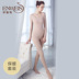 (Bông ấm bộ mỏng) Ivy womens mới dài tay áo vòng lót cổ áo mỏng ấm ấm không có dấu ngoặc. 