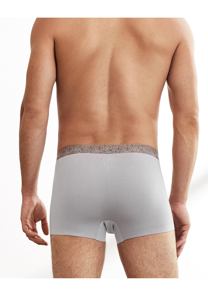 Ives Boxer Brief 2 Pack Modal Kháng khuẩn Sexy Mid-Eo Boxer quần lót nam trung niên