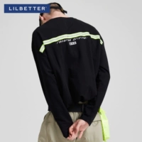 Lilbetter nam dài tay áo thun sọc cotton thêu hàng đầu cổ tròn áo thun mỏng áo len nam mùa thu ao thun nam dep