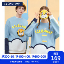 LILBUNNY rabbit sweater mens autumn and winter 2021 new item pop brand couple national tide jacket tide ins top