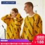 Lilbetter Sweater Men Tide Thương hiệu Áo len lỏng lẻo Mùa thu cao cổ Cặp đôi Áo len nam cổ tròn áo đôi mùa đông