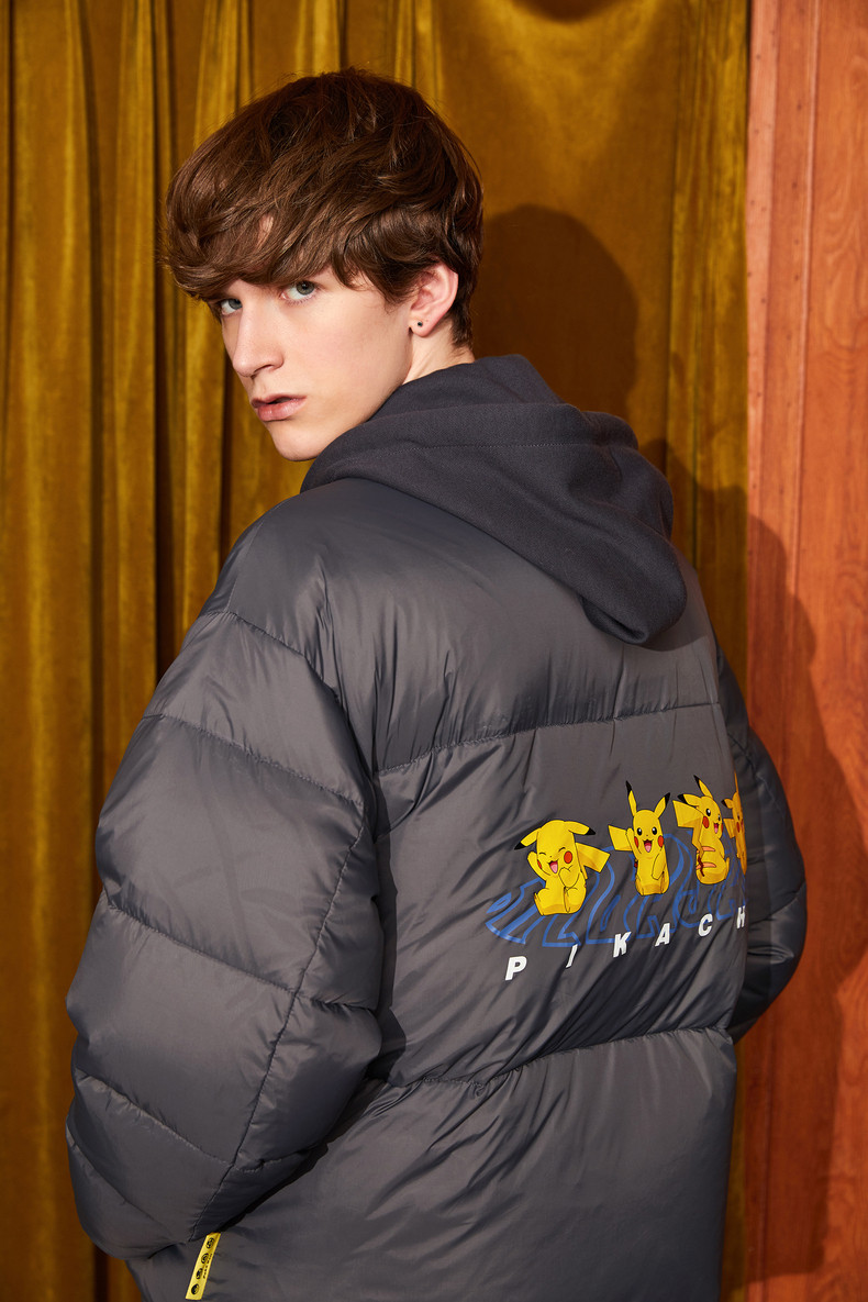 Lilbetter 宝可梦正版联名 男士皮卡丘羽绒服 90%充绒量 图2