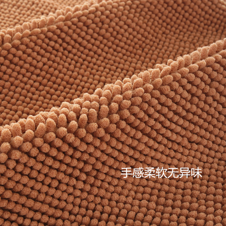 Extra Dense Short-Pile Chenille Floor Mat, Water-Absorbent Entrance Door Mat, Non-Slip, Simple and Modern, Suitable for Home Use, Living Room Coffee Table Rug