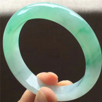 Jian An Jade 57 8 Natural Hibiscus Eating Green Emerald Bracelet Myanmar A Cargo Emerald Water Moisturizing Handwork