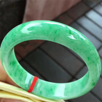 Jianan Jade 58 6 Jade jade ice glutinous green jade bracelet hand decoration water moist Yang color full bean color jade bracelet