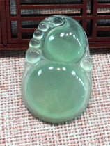 Jian An Jade Old Pit Natural Ice Species Clear Bottom Gourd Jade Pendant Ice Rising Light Womens Beautiful Pendant