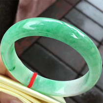 Jian An Emerald 58 6 Jade Jade Yang Green Positive Circle Jade Bracelet Bracelet Hand Decoration Color Sunny Ice Waxy Seed Spicy Green Bracelet