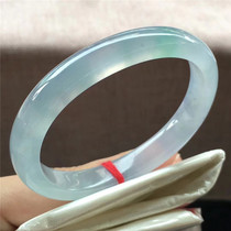 Jian An Jade 53 2 Old Pit Jade Ice Purple Green Guifei Bracelet Natural A Jade Purple Bottom Jade Bracelet