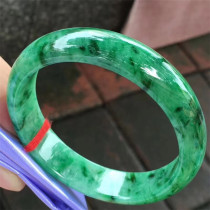 Jianan Jadeite 58 8 Jadeite Jade Spicy Color Ring Jade Bracelet Jewelry Old Kind Moisturizing Ice Waxy Spicy Green Bracelet