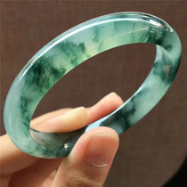 Jianan Jadeite 57 7 Burmese Jadeite Jewelry Bracelet Bracelet with Natural Old Pit Floating Ink Green Flower Concubine Bracelet