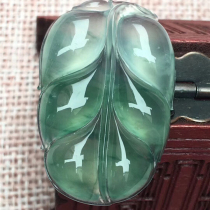 Jian An Jade Natural a Cargo Ice Species Floating Flower Fade Pendant Perfect Full Product Fidelity Can Send Certificate