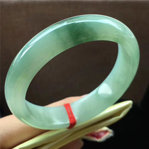 Jian An Jade 54 8 Myanmar A cargo ice oil emerald jade bracelet old seed glue ice moistening old pit jade bracelet