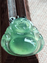 Jian An Jade Myanmar Natural A Goods Old Species Everbright Buddha Jade Pendant Mens and Womens Big Beastling Buddha Pendant