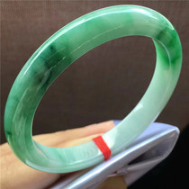 Jane Emerald 57 Burma natural floating green jade bracelet texture lubricated old pit jade jade bracelet