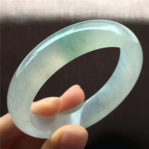 Jian An Jade Myanmar old pit A goods high ice floating green jade bracelet ice through light natural jade jade bracelet