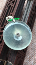 Jane Emerald Natural A - freight sheet of snowflake cotton 18k with pine mounted jade jade jade jade pendant certificate
