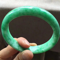 Brief An emerald natural A goods full of sun color emerald jade bracelet jade quality fine water moisturizing old pit emerald sun green bracelet