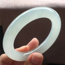 Jian An Jade natural A goods ice seed round jade bracelet clear pure old pit jade old seed bracelet with certificate