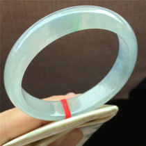 Jian An Jade 57 8 Myanmar A goods ice species blue background color floating flower Jade jade bracelet old seed light old pit bracelet