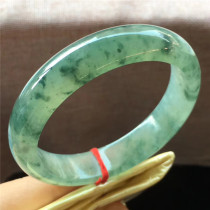 Jian An Jade 56 7 Natural A Cargo Ice Green Floating Jade Bracelet Old Bing Bing Bo Burmese Jade Bracelet