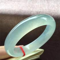 Jian An Jade Myanmar natural A cargo high ice clear water jade bracelet ice pure light jade jade ice type jade bracelet
