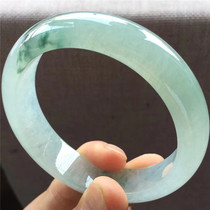 Jane Emerald 55 6 Natural A - fresh Emerald Ice Floating Jade Bracelet Ice Clean Old Pit Ice Bracelet in Burma