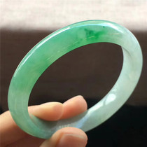 Jianan Jade 54 8 natural A cargo ice Sun green jade bracelet water ice through Myanmar old pit jade bracelet