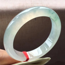 Jian An Jade Myanmar A cargo ice species floating flowers Jade jade bracelets Jade delicate old natural old pit jade bracelet
