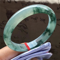 Jian An Jade 58 5 natural A goods ice floating flower Jade jade bracelet ice through refreshing Imperial Concubine jade bracelet