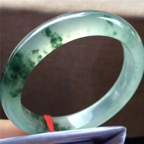 Jian An Jade 54 Ice Glass Floating Flower Jade Bracelet Myanmar Old Pit Jade High Ice Bracelet Quality Beauty Bracelet