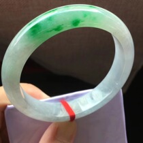 Jian An Jade 56 8 natural A goods old ice floating color positive circle Jade jade bracelet water moist fresh jade bracelet