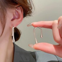 Hong Kong (designer) Cmno Kmno temperament 100 Lap Geometric Earrings Fashion Ins Lukewarm Air Ear Accessories