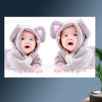 Doll pictures Baby pictures Wall stickers Baby posters Fetal education hanging paintings l Beautiful female bb wedding room dragon and twin paintings