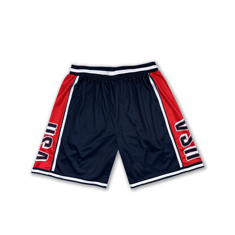Usa Team Basketball Pants Sports Shorts Basketball Shorts Streetball Men's Sports Shorts Training Warm-Up Shooting Quick-Drying