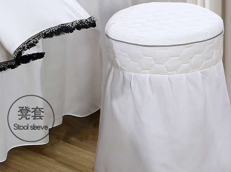 Yu Zhaolin vẻ đẹp bedspread thêu denim bông quản lý liệu pháp xoa bóp da thẩm mỹ viện tùy chỉnh giường đẹp - Trang bị tấm ga trải giường spa giá rẻ