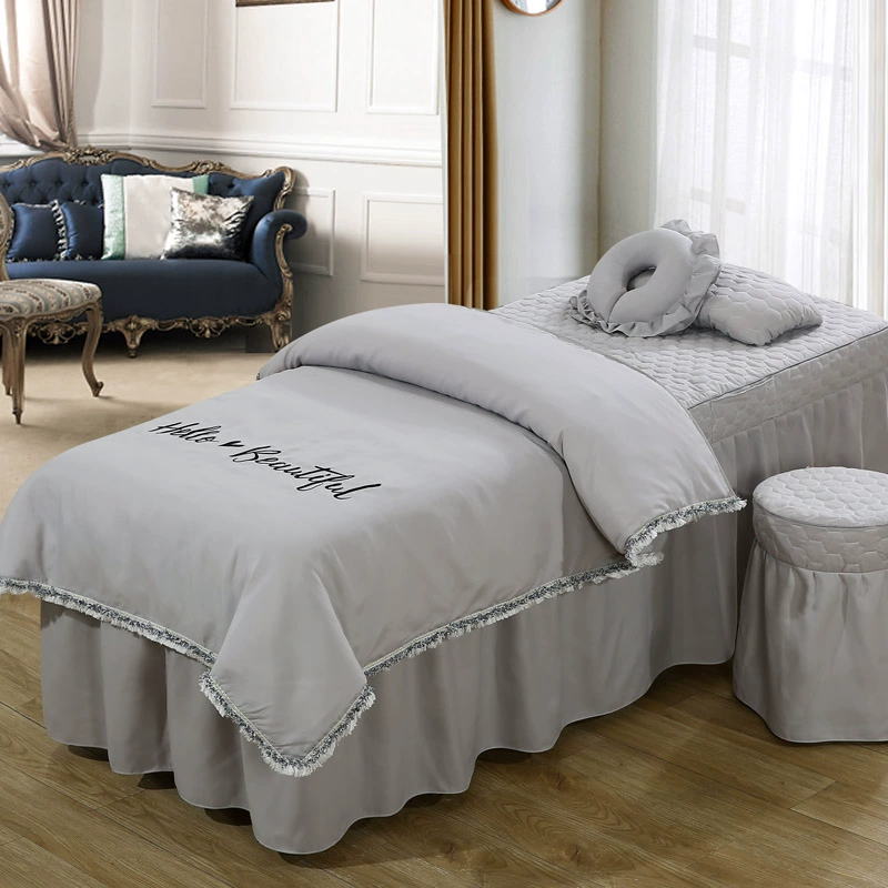 Yu Zhaolin vẻ đẹp bedspread thêu denim bông quản lý liệu pháp xoa bóp da thẩm mỹ viện tùy chỉnh giường đẹp - Trang bị tấm