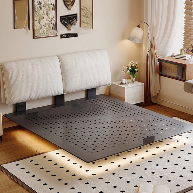 Elephant Ear Floating Bed, Removable and Washable Soft-Covered Bed, Chenille Velvet Cotton Linen Fabric Bed, Carbon Steel Bed, Wrought Iron Bed Elephant Ear Floating Bed, Removable and Washable Soft-Covered Bed, Chenille Velvet Cotton Linen Fabric Bed, Carbon Steel Bed, Wrought Iron Bed