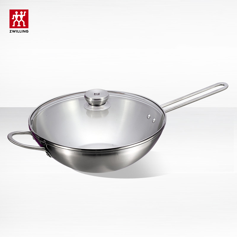 (Germany)Double Nova III 30cm stainless steel wok Household cooking induction cooker pan