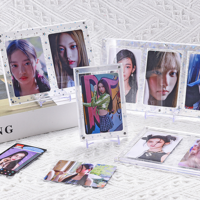 3inch Korean Album Photocard Brick Polaroid Acrylic Desktop Display Stand 3.5inch Idol Star Merchandise