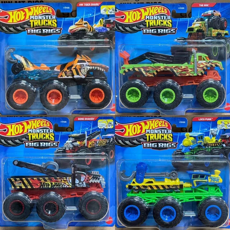 Hot Wheels Wild Bigfoot Series 26 New Model 6-Wheel Bigfoot Truck Boys' Children's Toy Model Monster Truck