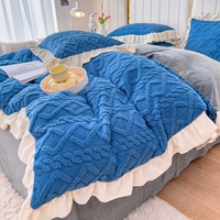 Кружева тафа Hewelery Blue/антистатическое электричество